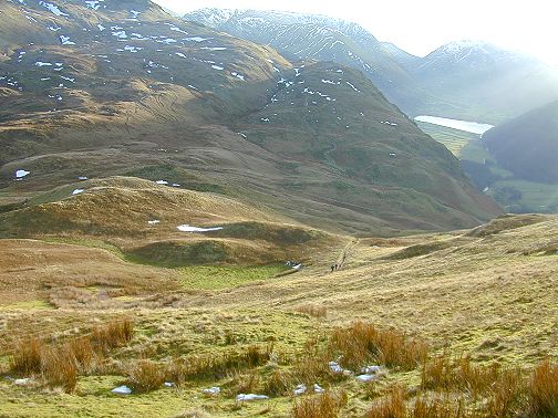 Boredale Hause note the two walkers below